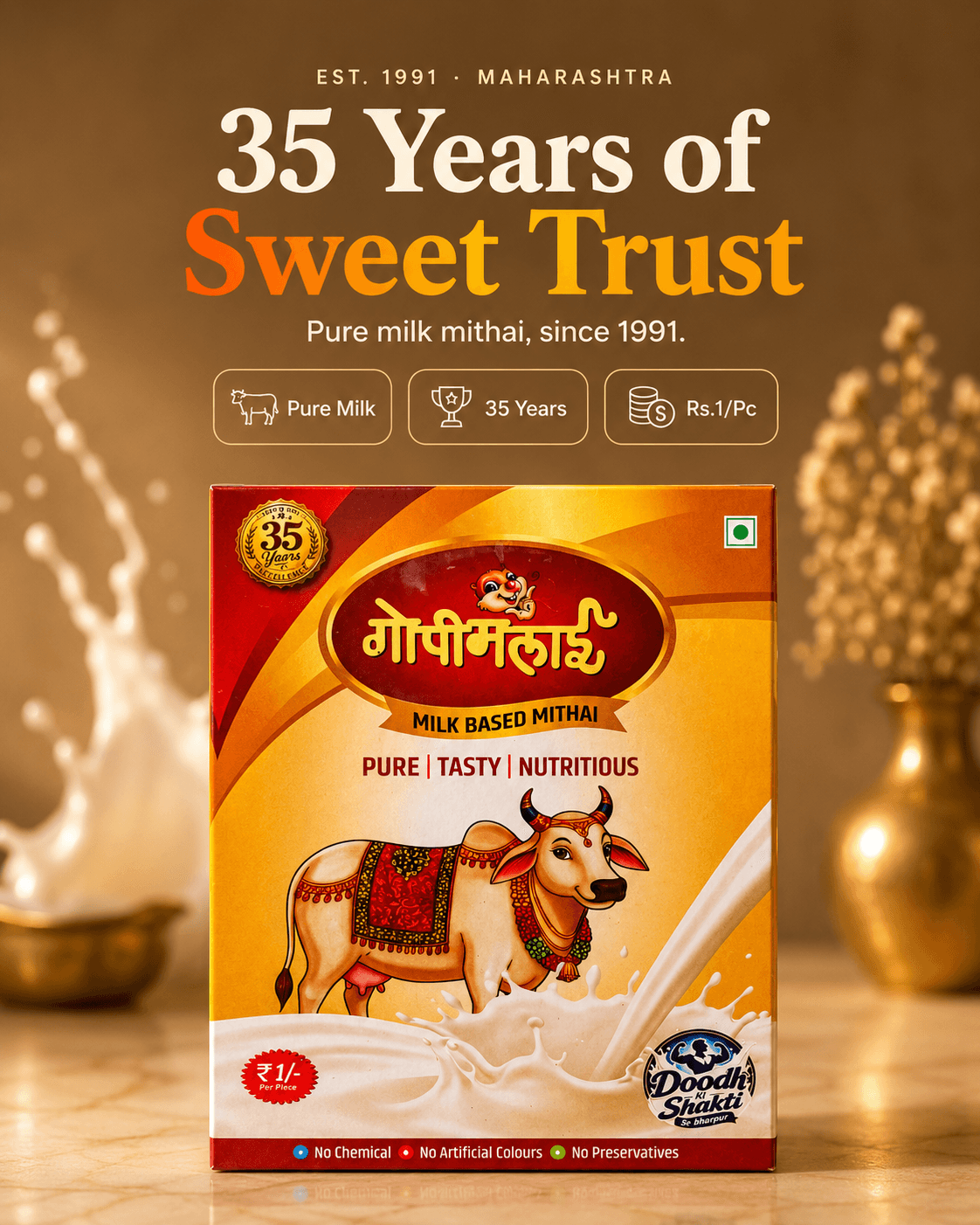 Gopi Malai — 35 years of sweet trust, since 1991